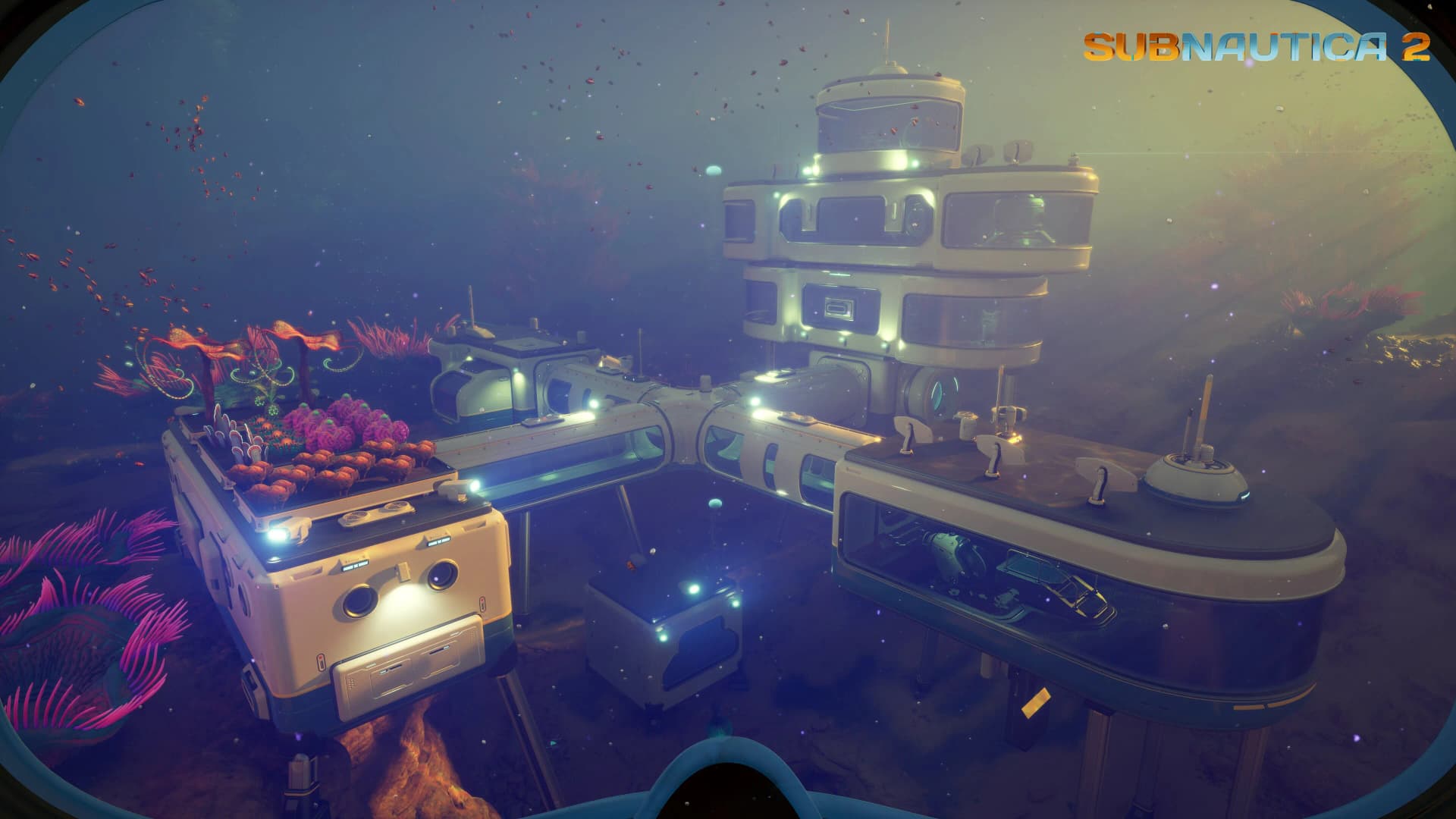 Gold ore found in deep rock formations in Subnautica 2