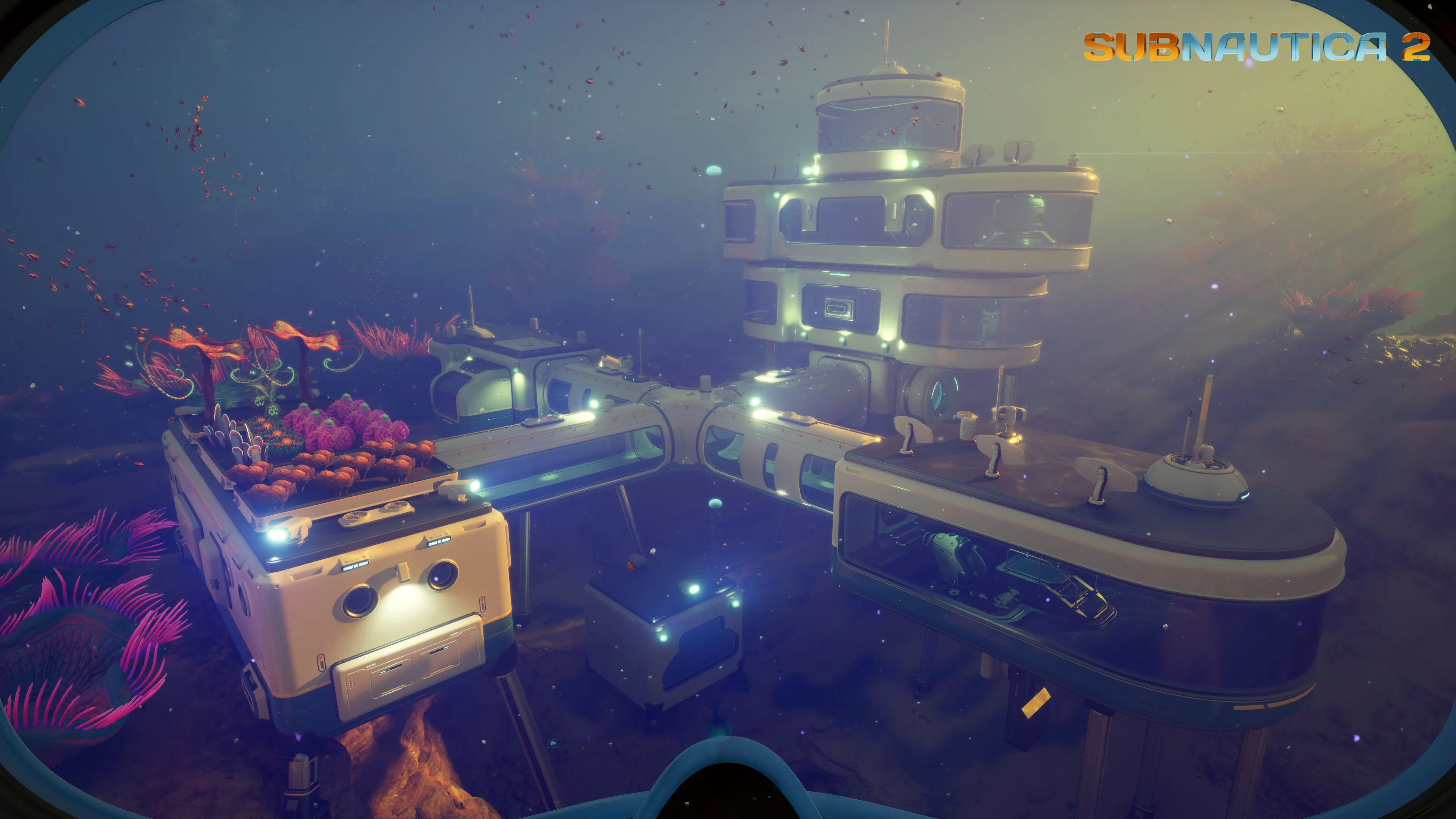 Gold ore found in deep rock formations in Subnautica 2