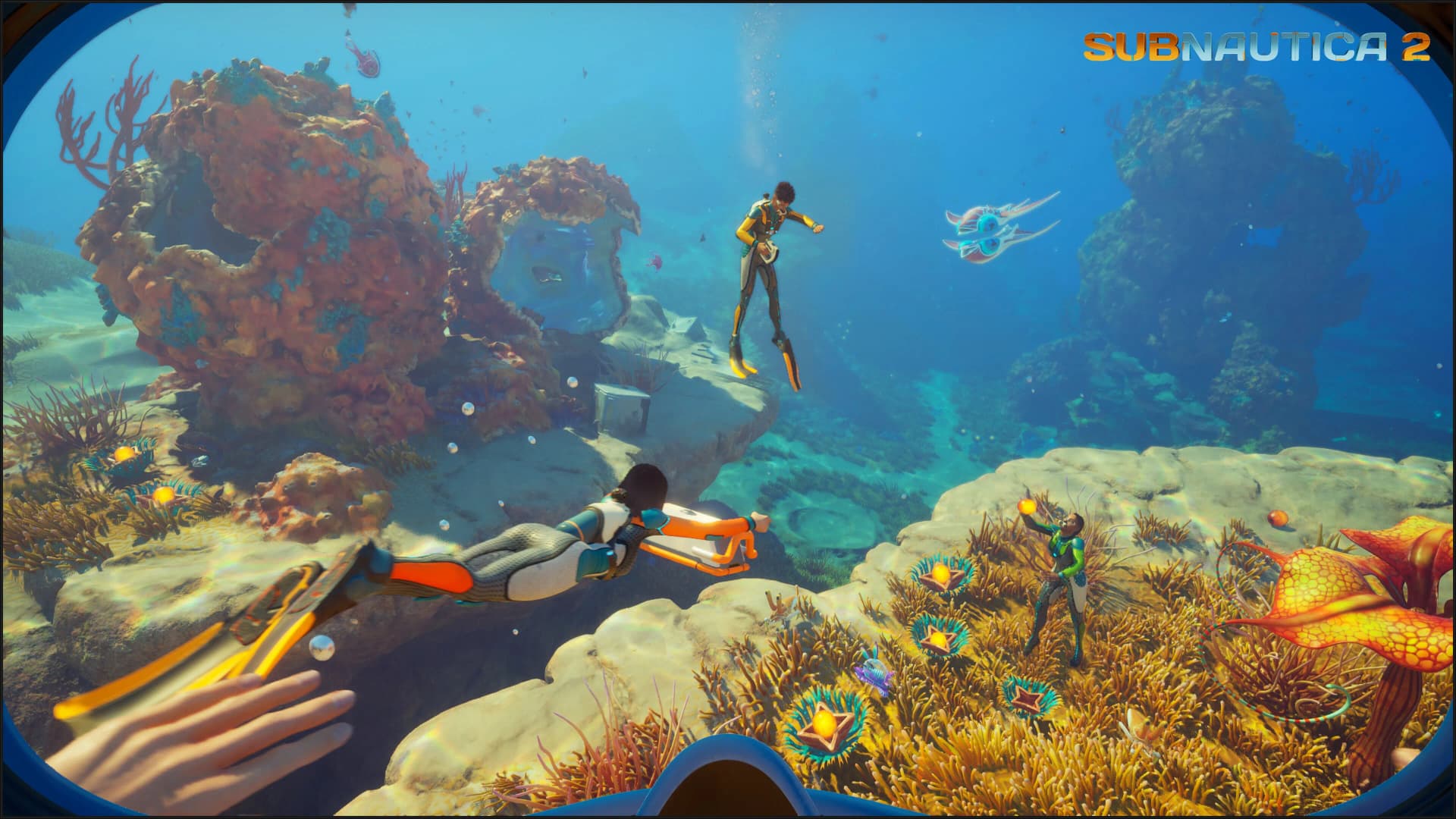 Necrolei creature with harvestable cysts — Subnautica 2